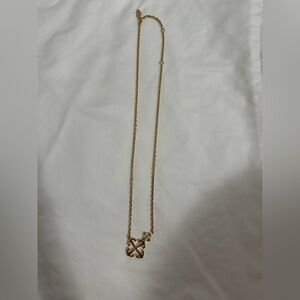 Off-White Gold Pendant Necklace